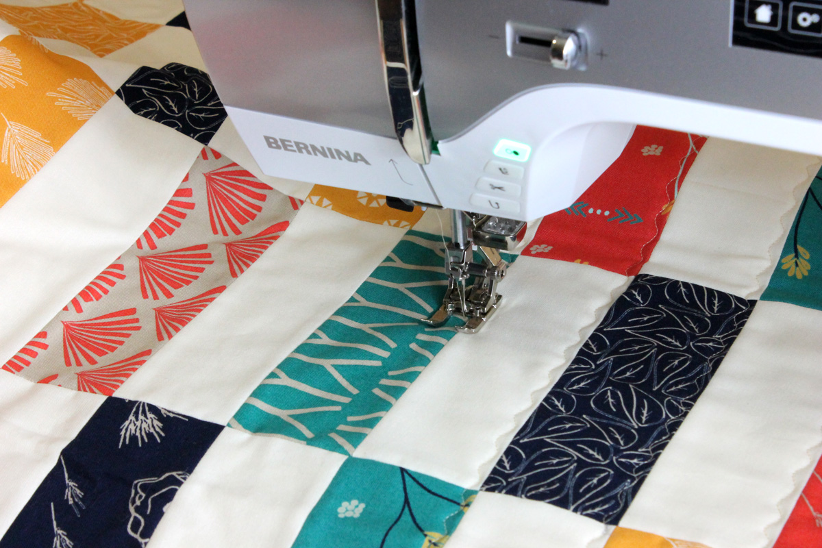 Simple Strips Quilt along Part 4 Decorative Stitch Machine Quilting WeAllSew BERNINA USA s