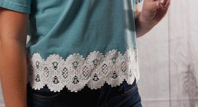 Adding Lace To A T Shirt Weallsew