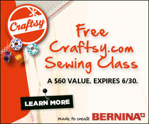 Free Craftsy Class from BERNINA