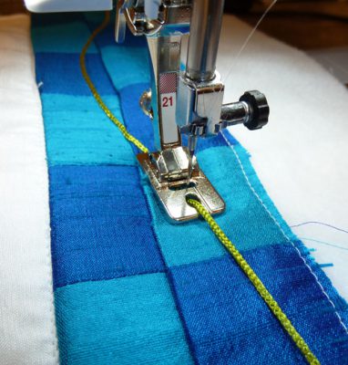 Couching Fancy Fibers - WeAllSew