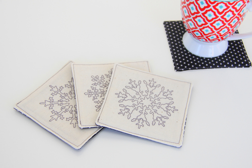 Embroidered Coasters