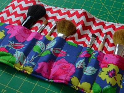 How to Sew a Makeup Brush Roll-Up - WeAllSew