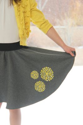 embroidered circle Skirt
