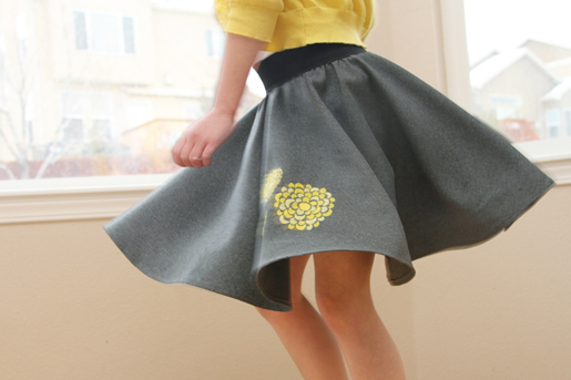 1950s circle skirt