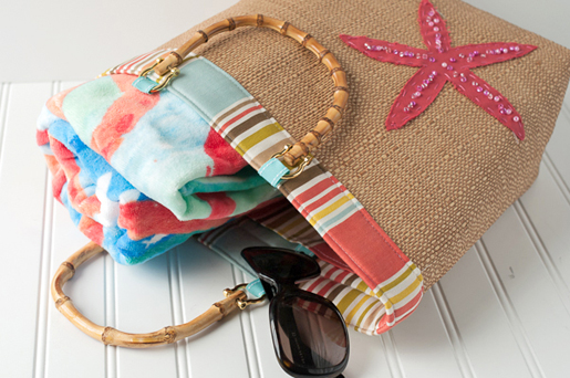 Beach Bound Canvas Tote Bag