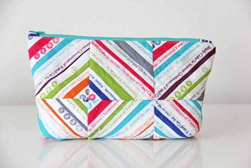 Zipped Up Selvage Pouch Free Tutorial