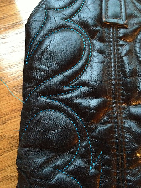 Leather Monogram Patch - WeAllSew