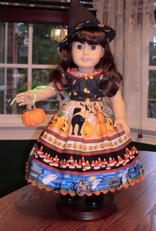 Halloween Doll Clothes Suit For 18 Inch American Doll Pumpkin Doll