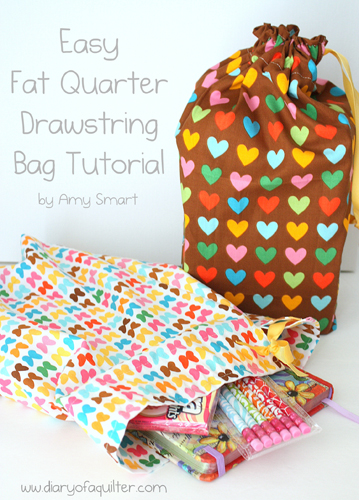 Laminated Drawstring Bag Tutorial - WeAllSew