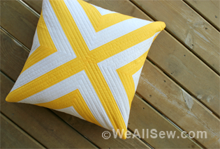 DIY Geometric Pillow