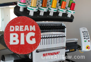 BERNINA E 16 - the first BERNINA multi-needle embroidery machine