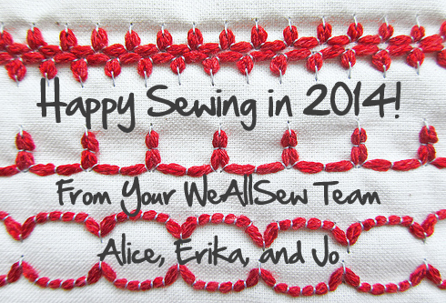 Happy Sewing in 2014 from WeAllSew.com