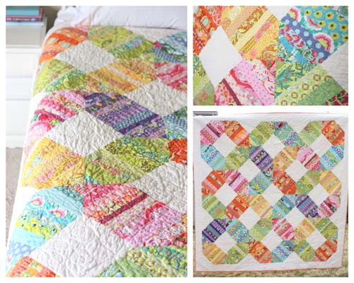 Scrap fabric online blanket