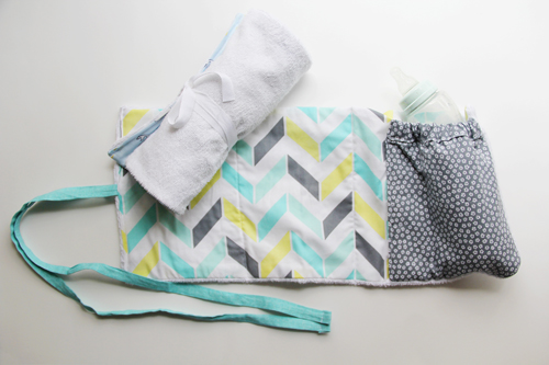 How to Make a Wrap Burp Cloth with Heat-Retaining Bottle Pocket