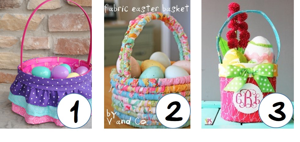 fabric easter basket tutorial