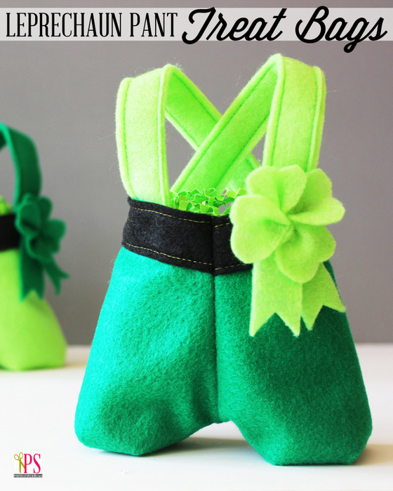 Felt Leprechaun Pant Treat Bags