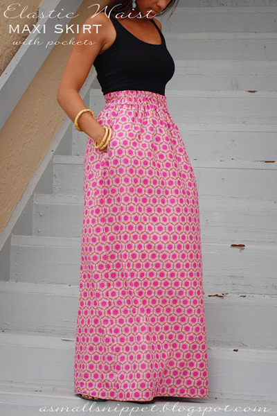 fitted maxi skirt pattern