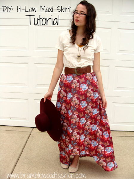 Chiffon maxi outlet skirt pattern