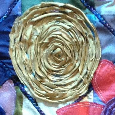 Spirals and Flowers Pillow - spiral