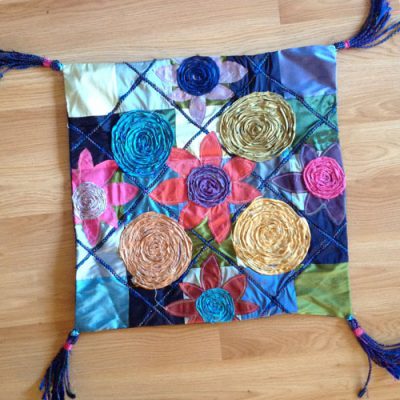 How to Make a Spirals and Flowers Pillow - WeAllSew