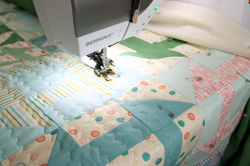 machine quilting with a walking foot
