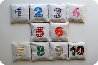 DIY Bean Bag Number Set