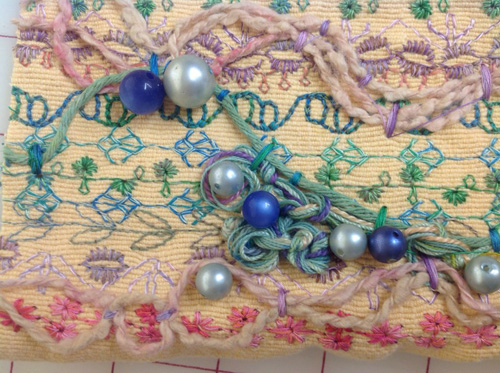 yarn with pearls