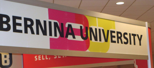 BERNINA University sign
