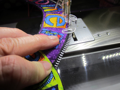 sewing zipper tape end