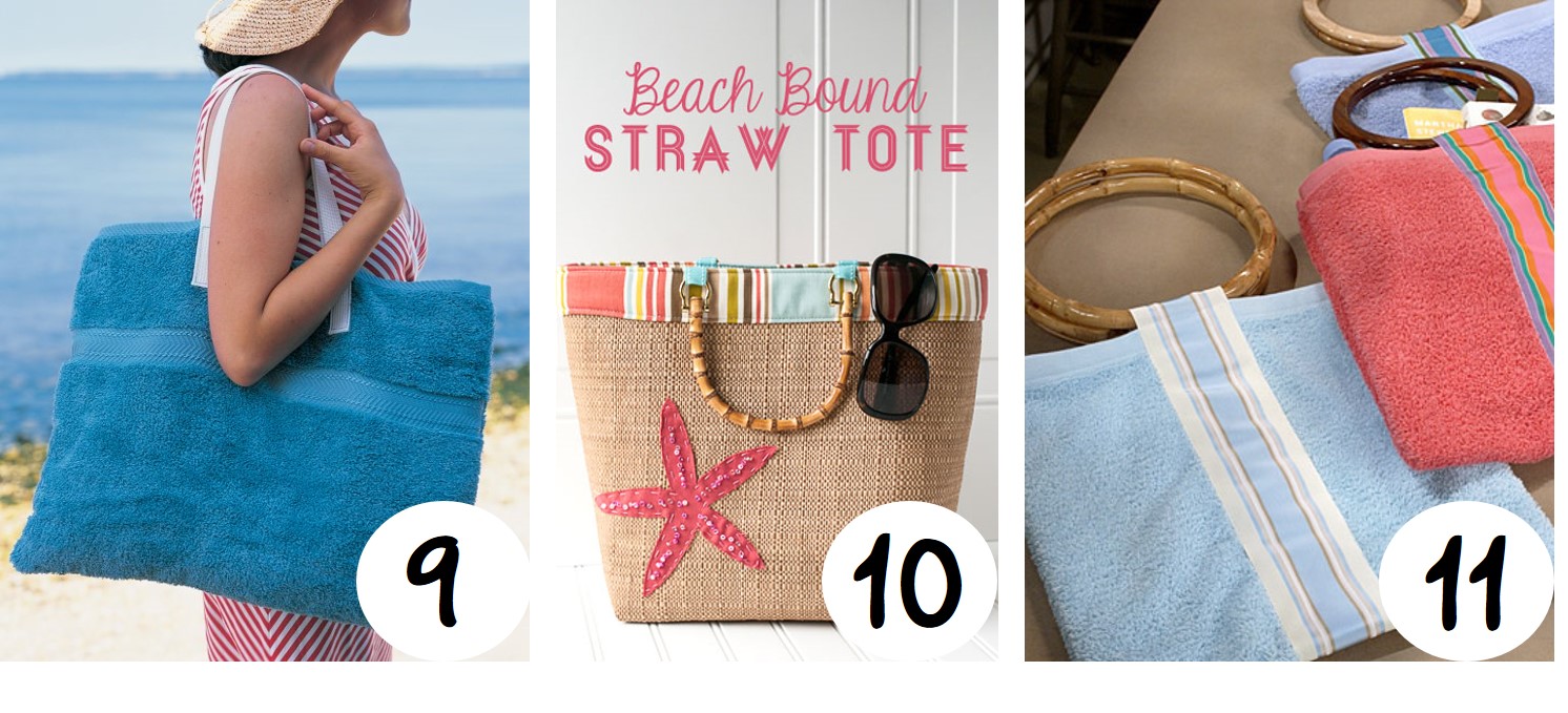 DIY beach totes