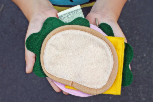 bologna sandwich wallet