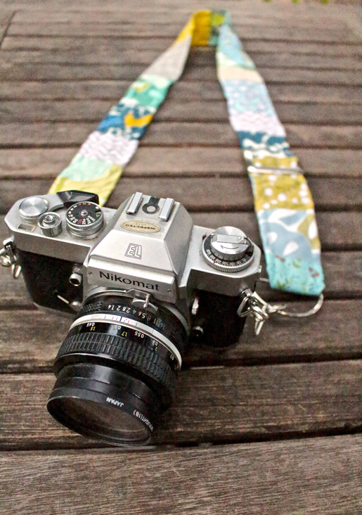 DIY Adjustable Patchwork Camera Strap