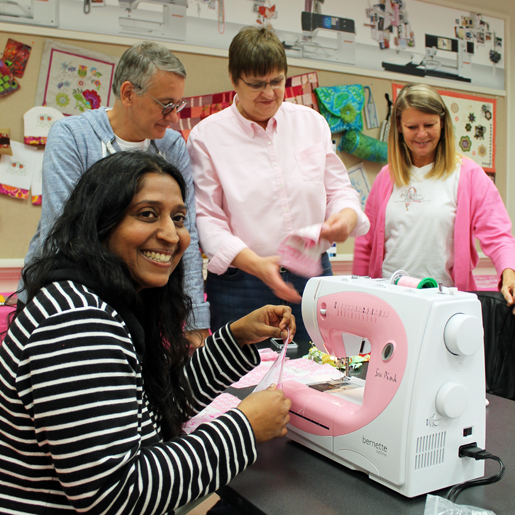 pink sewing machine