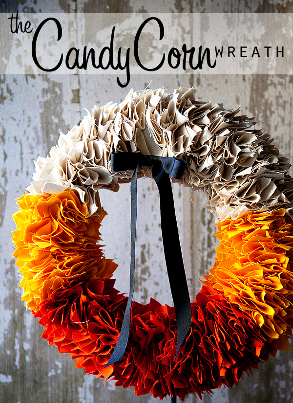 DIY fabric fall wreath