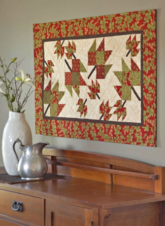 Tumbling leaves free quilt pattern