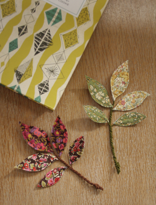 How to decorate with fabric fall leaves