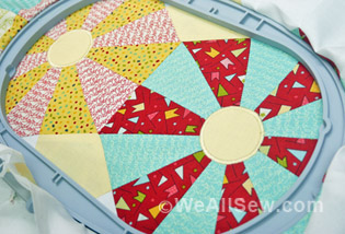 Embroidered-Applique Center Circles