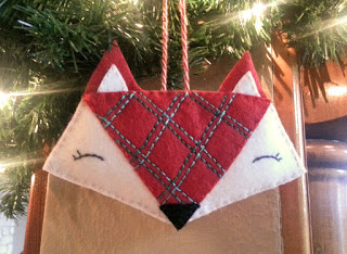 DIY fox ornament