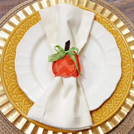 Pumpkin hot sale napkin ring