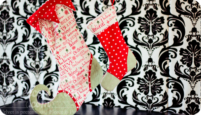 How to Sew a Personalized Flannel Christmas Stocking - WeAllSew