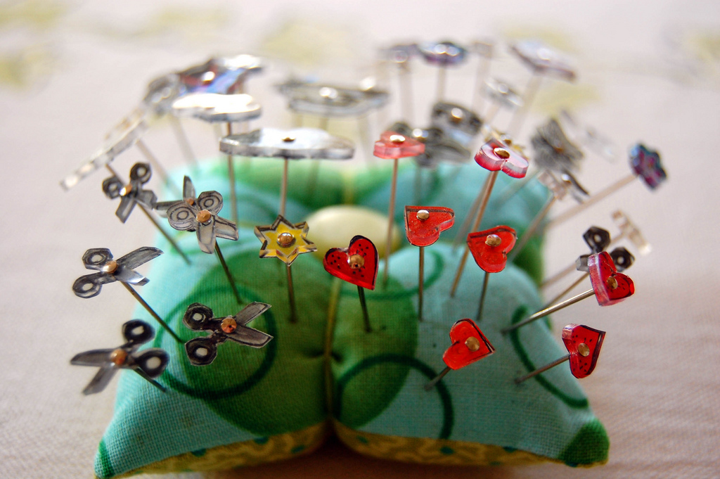 DIY Shrink Plastic Sewing Pins - WeAllSew