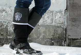 Embroidered Boot Cuffs