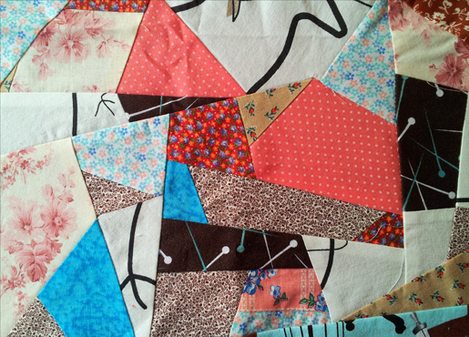 Improvisational Patchwork Block