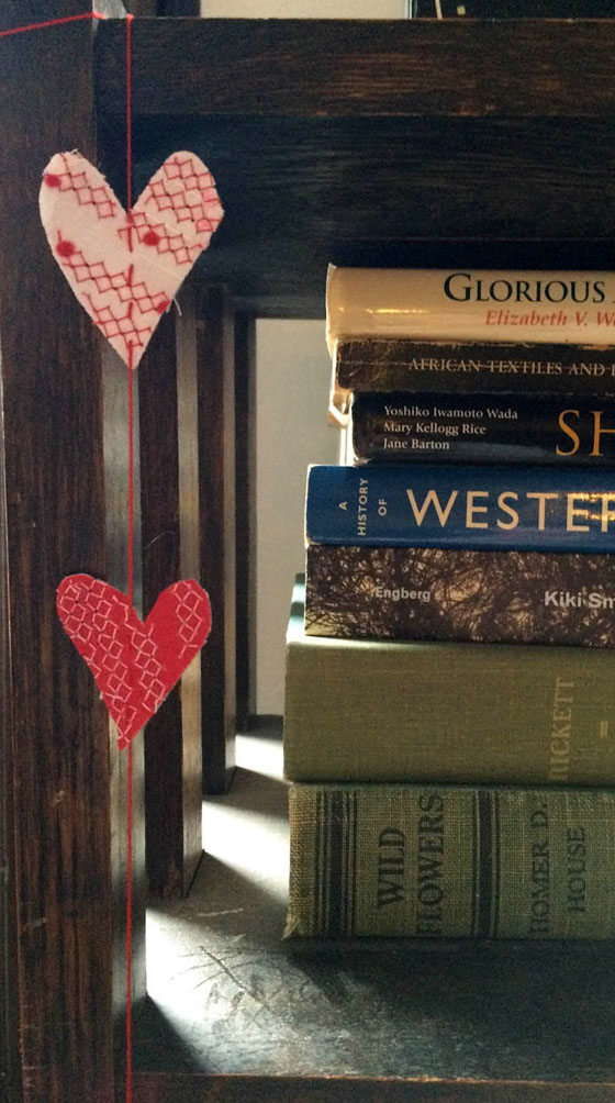 DIY easy heart garland