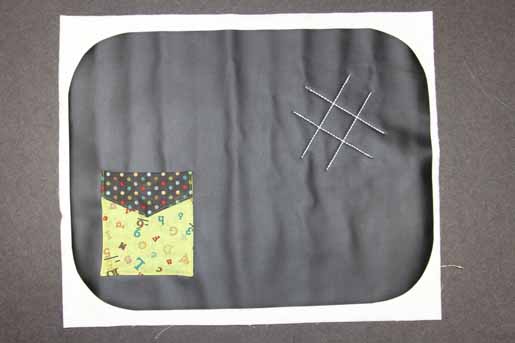 how to sew on chalkboard fabric