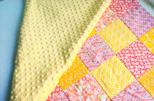 How to sew a minky baby blanket hot sale