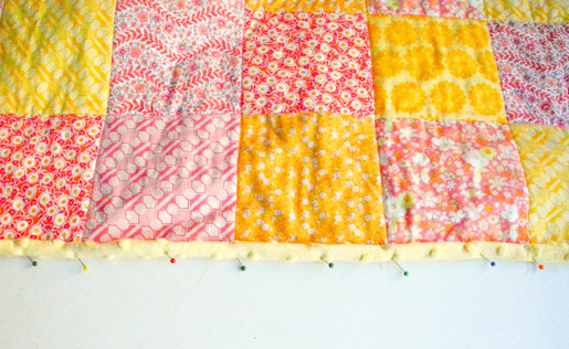 How to make a Minky backed baby quilt