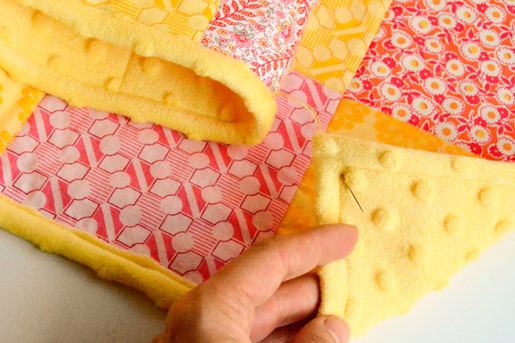 How to make a Minky backed baby quilt