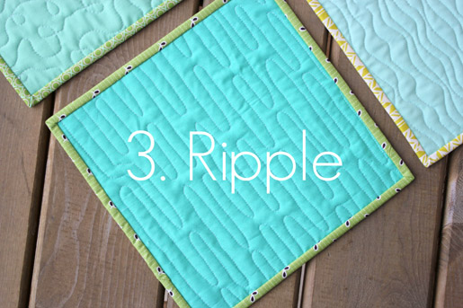 Free Motion Quilting Ripple Technique