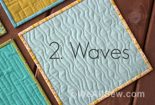 Free Motion Quilting Series Technique Waves